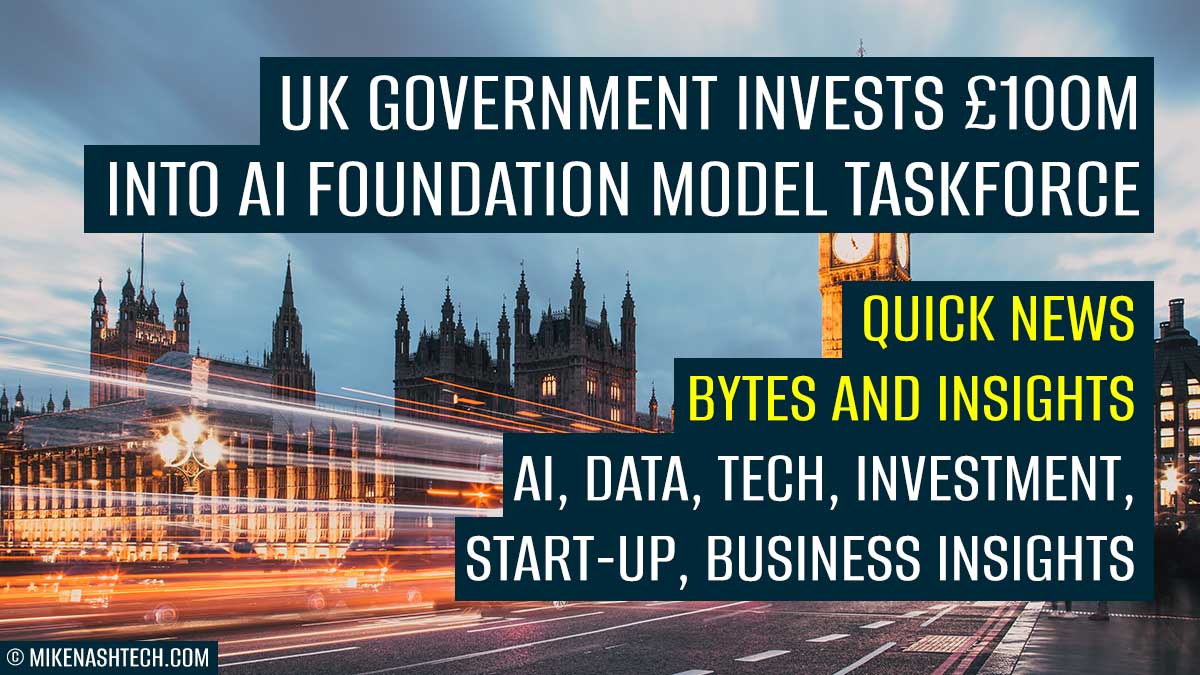 UK government investment into AI